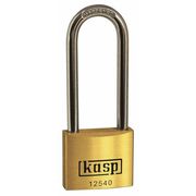 Brass Padlock Long Shackle Keyed Alike - 125 Series